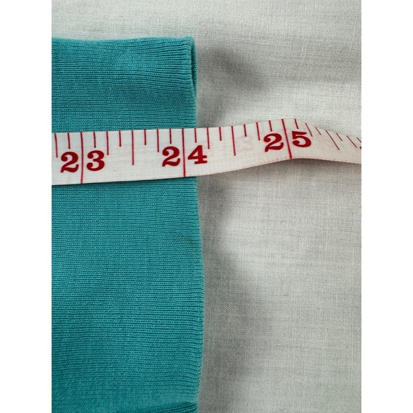 LL Bean Womens Teal Blue 100% Cotton Long Sleeve Henley Top Size Medium Regular - Picture 11 of 12